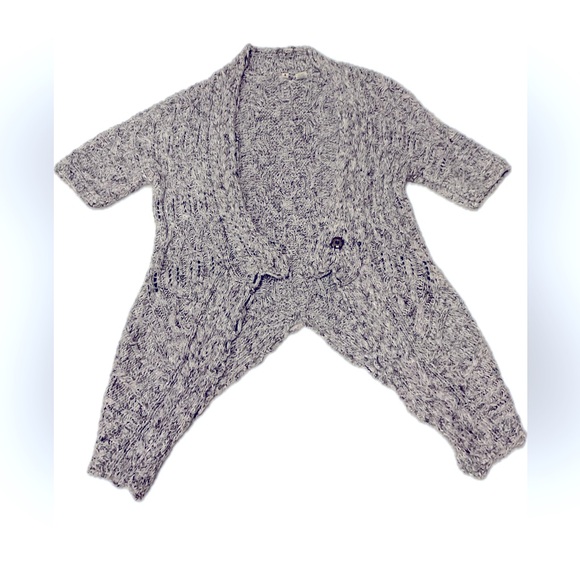 Anthropologie MOTH Tern Tail Cardigan Grey Marbled Sweater.. - Picture 6 of 8